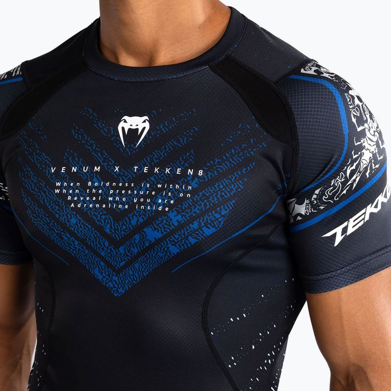 Рашгард чоловічий Venum X Tekken 8 - Paul Phoenix Rashguard black/blue 6