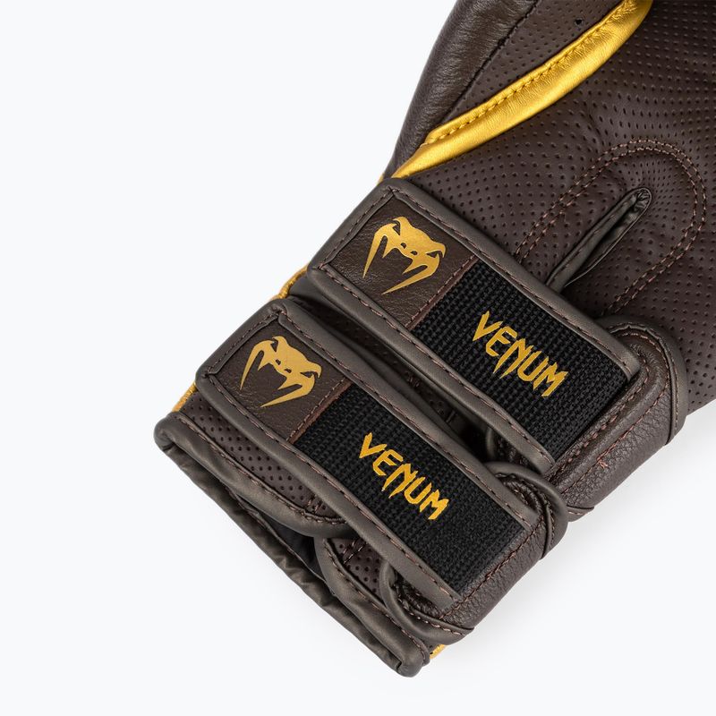 Боксерські рукавички Venum Reverso шоколад/золото 8