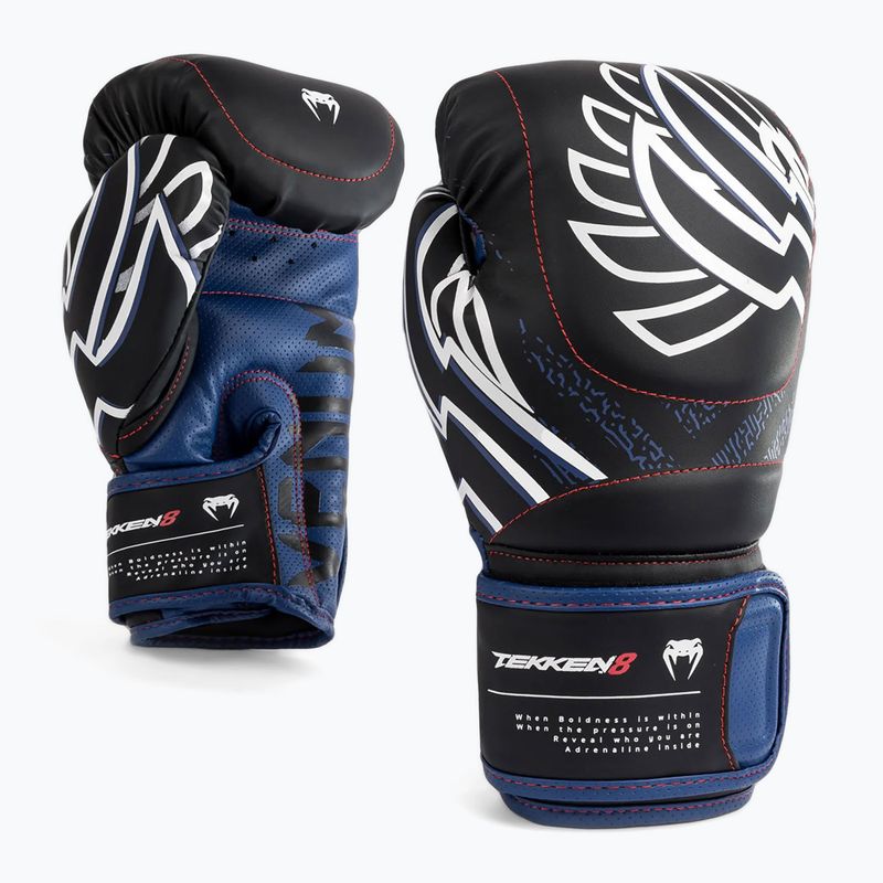 Рукавиці боксерькі Venum X Tekken 8 - Jin Kazama Boxing Gloves blue/black/white 2