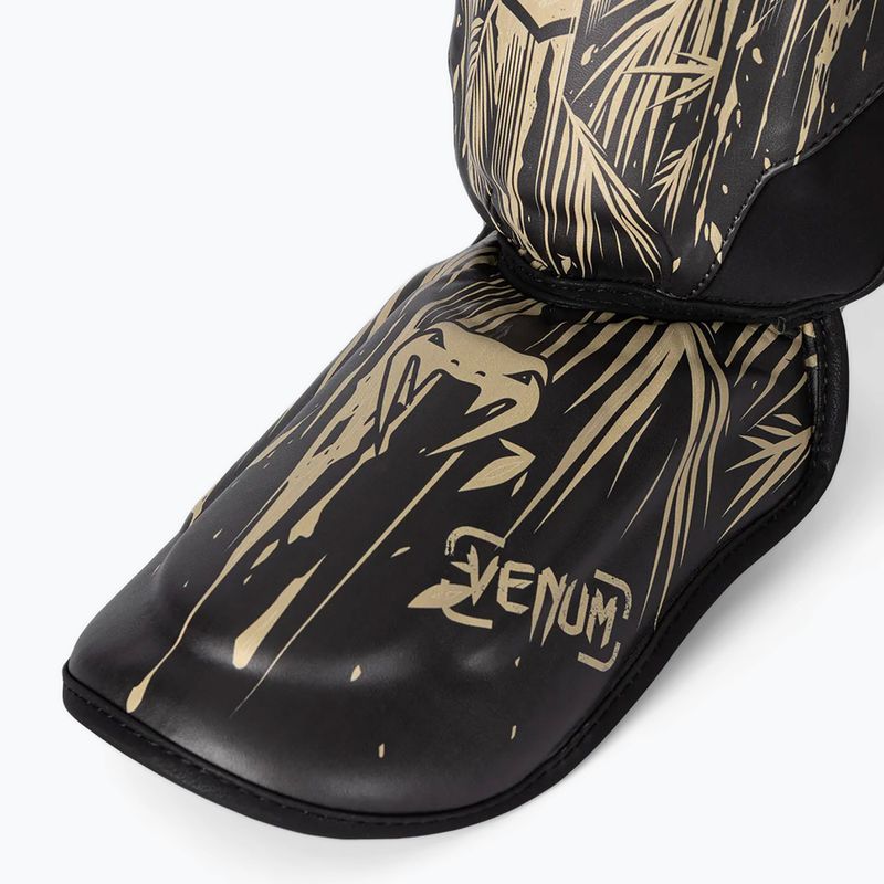 Захист для гомілок та стоп Venum Tiger Shin Guards black/neon orange 4