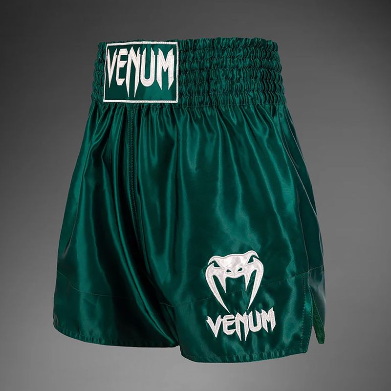 Чоловічі тренувальні шорти Venum Classic Muay Thai deep forest зелені 3