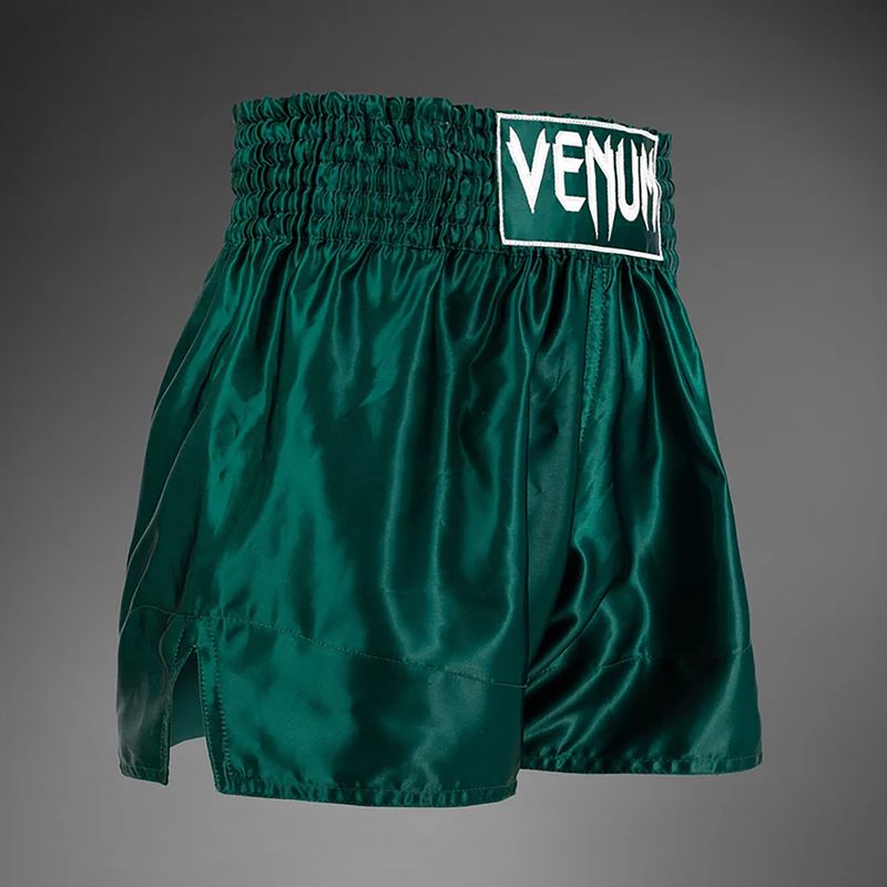 Чоловічі тренувальні шорти Venum Classic Muay Thai deep forest зелені 4