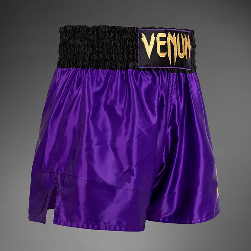Чоловічі тренувальні шорти Venum Classic Muay Thai темно-фіолетові 4