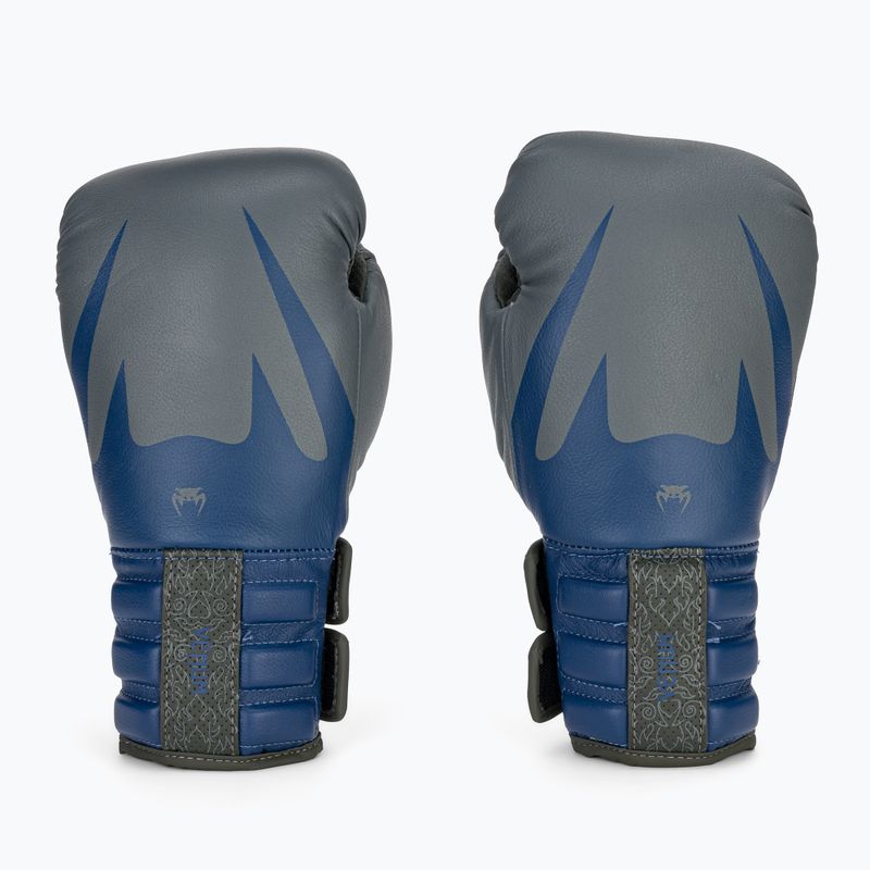 Рукавиці боксерські Venum Reverso Boxing storm grey/royal blue 2