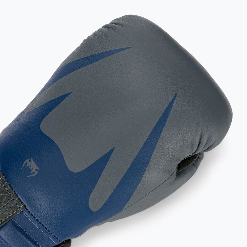 Рукавиці боксерські Venum Reverso Boxing storm grey/royal blue 5
