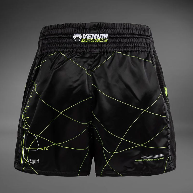 Шорти для тренувань чоловічі Venum Training Camp 4.0 black/neo green 2