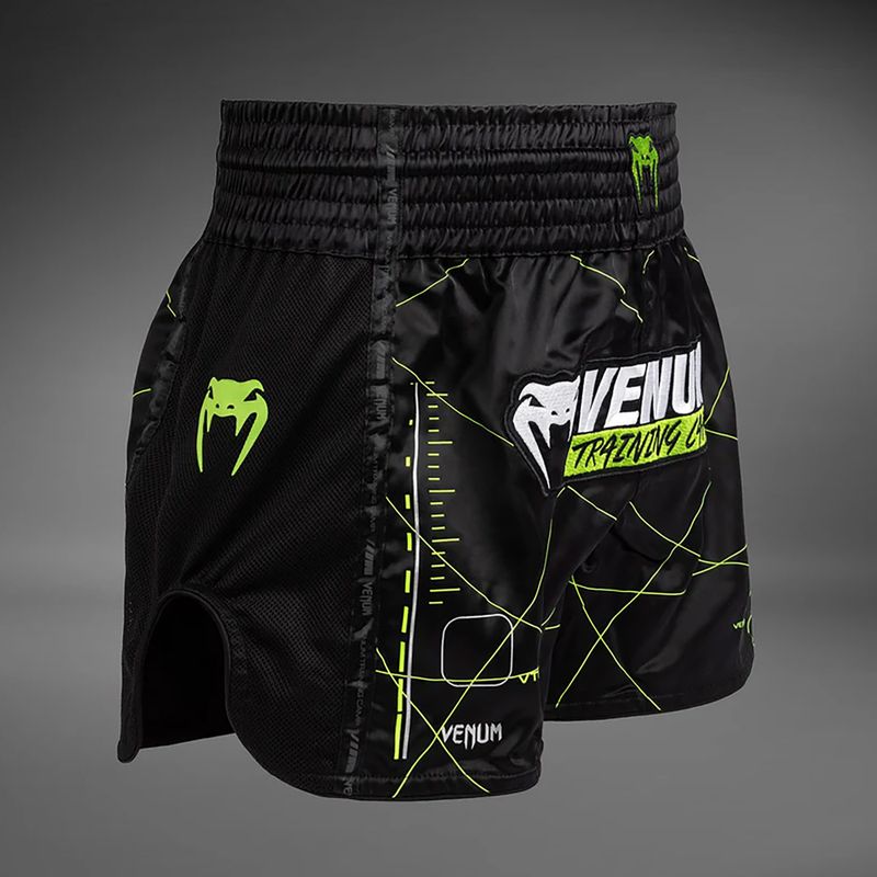 Шорти для тренувань чоловічі Venum Training Camp 4.0 black/neo green 4
