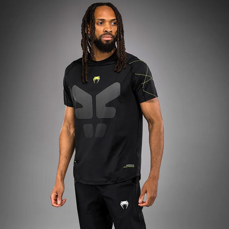 Футболка для тренувань чоловіча Venum Training Camp black/neo green 3