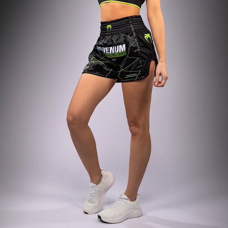 Шорти для тренувань чоловічі Venum Training Camp 4.0 black/neo green 3
