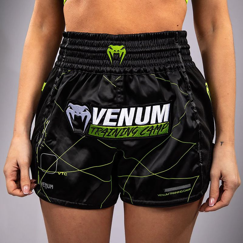 Шорти для тренувань чоловічі Venum Training Camp 4.0 black/neo green 5