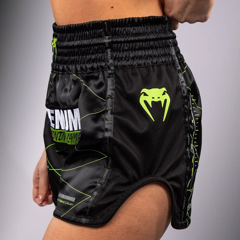 Шорти для тренувань чоловічі Venum Training Camp 4.0 black/neo green 6