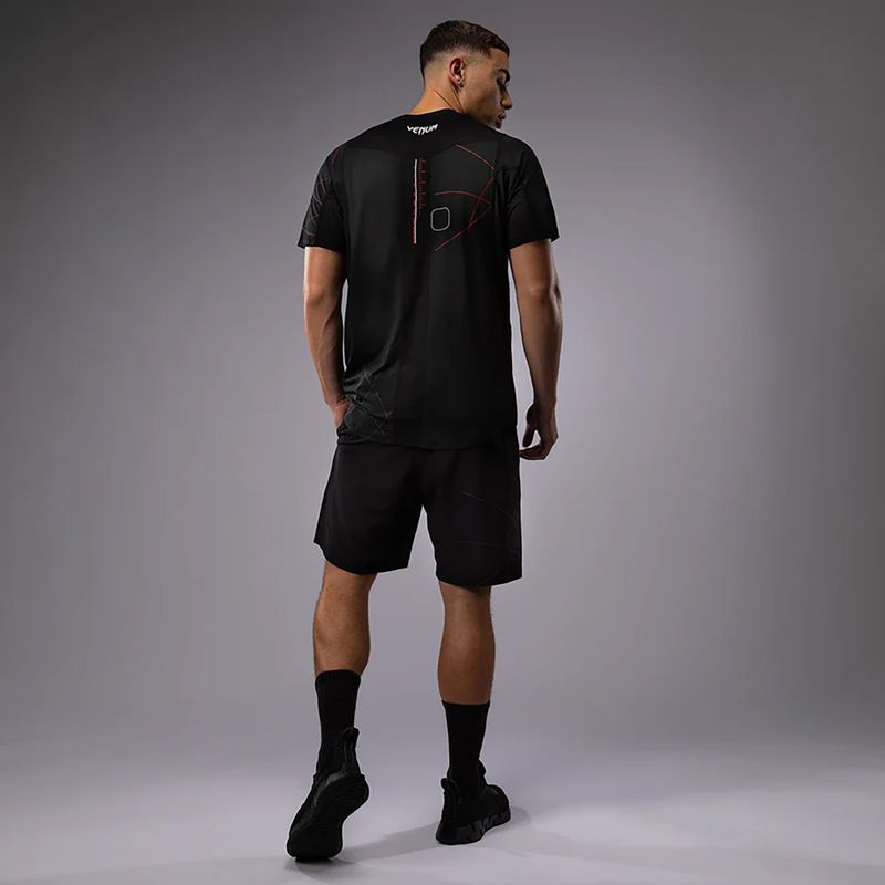Футболка для тренувань чоловіча Venum Tactical XT black/fire red 3