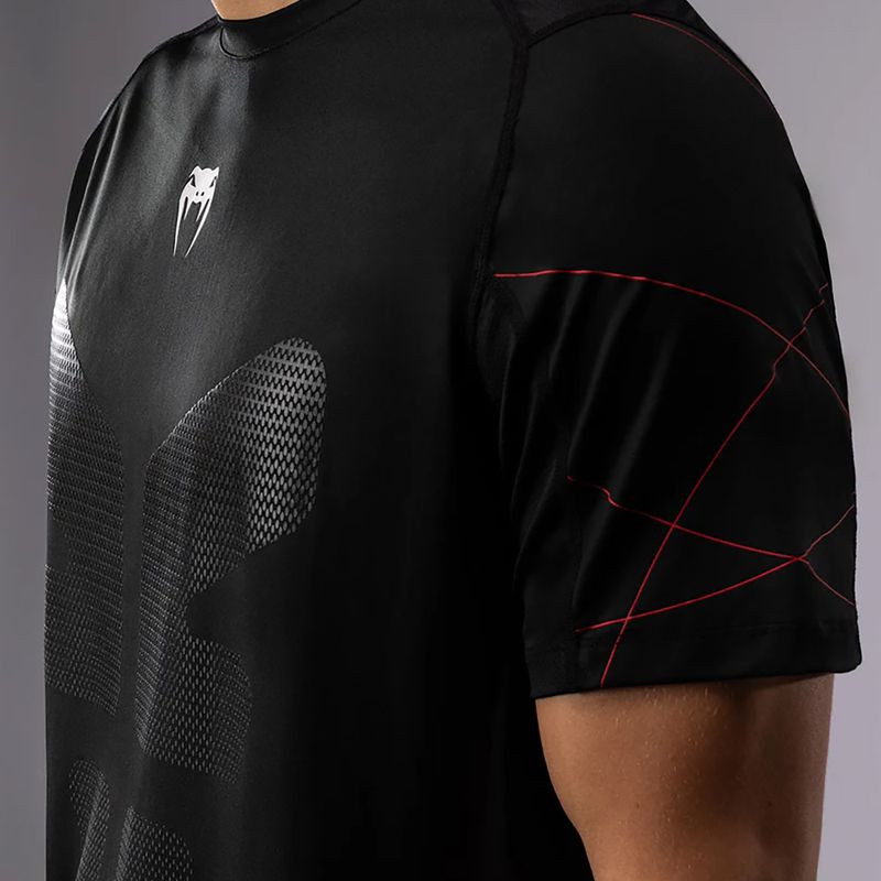 Футболка для тренувань чоловіча Venum Tactical XT black/fire red 5