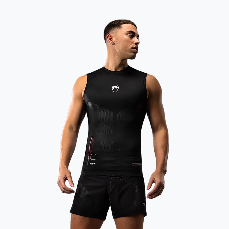 Футболка для тренувань чоловіча Venum Tactical XT 05522 Rashguards black/fire red 2