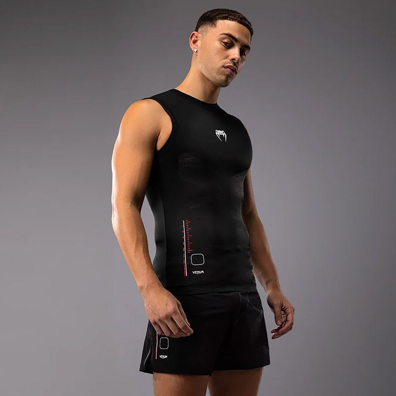 Футболка для тренувань чоловіча Venum Tactical XT 05522 Rashguards black/fire red 4