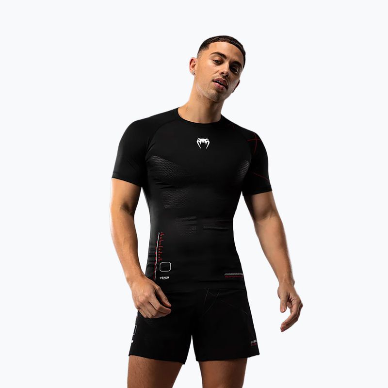 Футболка для тренувань чоловіча Venum Tactical XT Rashguards black/fire red 2