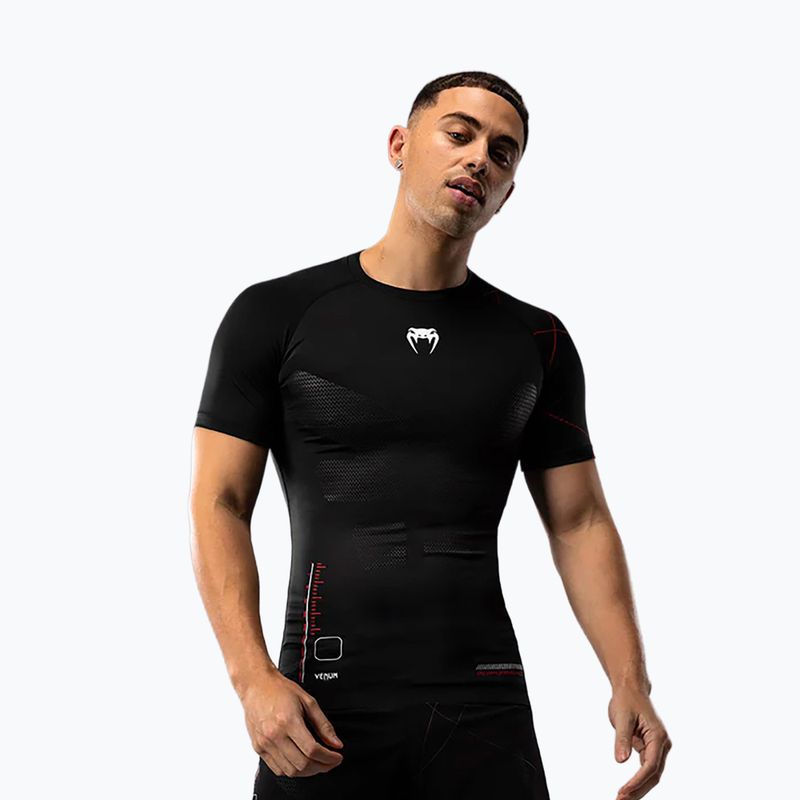 Футболка для тренувань чоловіча Venum Tactical XT Rashguards black/fire red