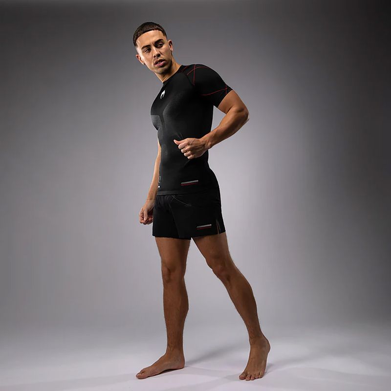 Футболка для тренувань чоловіча Venum Tactical XT Rashguards black/fire red 3