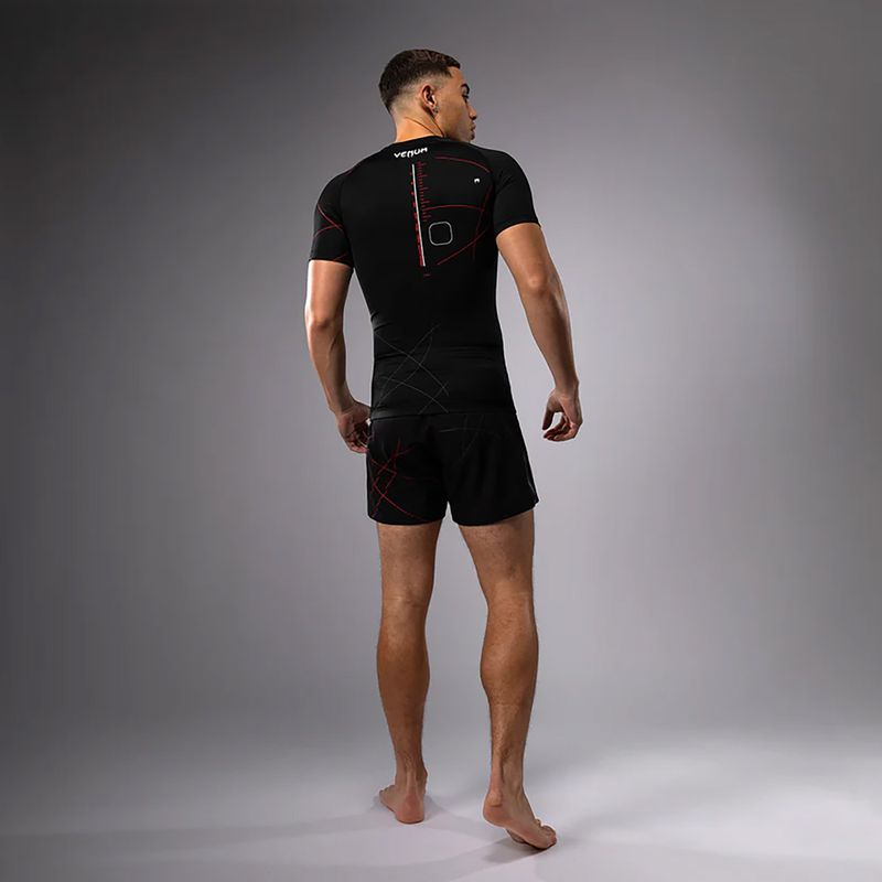 Футболка для тренувань чоловіча Venum Tactical XT Rashguards black/fire red 6