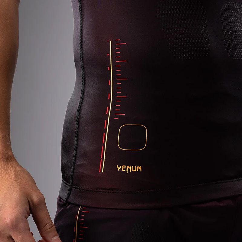 Футболка для тренувань чоловіча Venum Tactical XT Rashguards black/burgundy/gold 6
