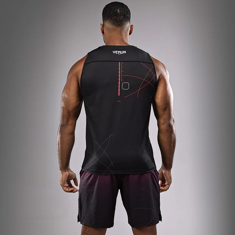 Футболка для тренувань Venum Tactical XT Tank black/fire red 4