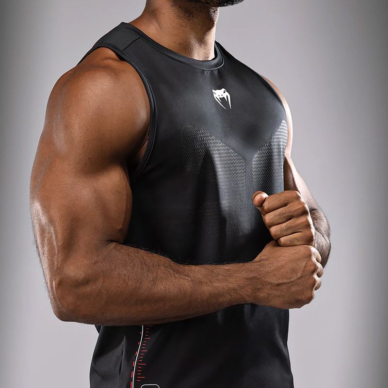 Футболка для тренувань Venum Tactical XT Tank black/fire red 7