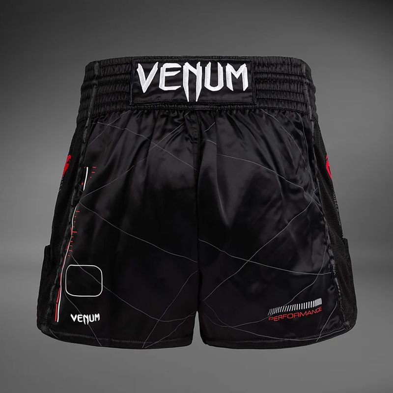 Шорти для тренувань чоловічі Venum Tactical XT Muay Thai black/fire red 2