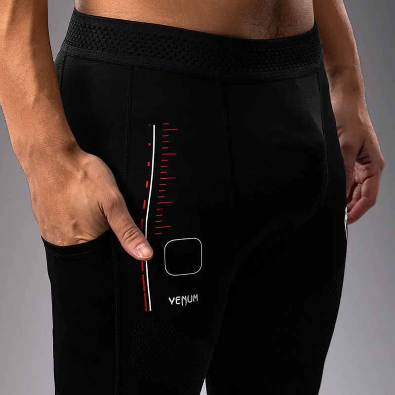 Легінси для тренувань чоловічі Venum Tactical XT Spats black/fire red 7