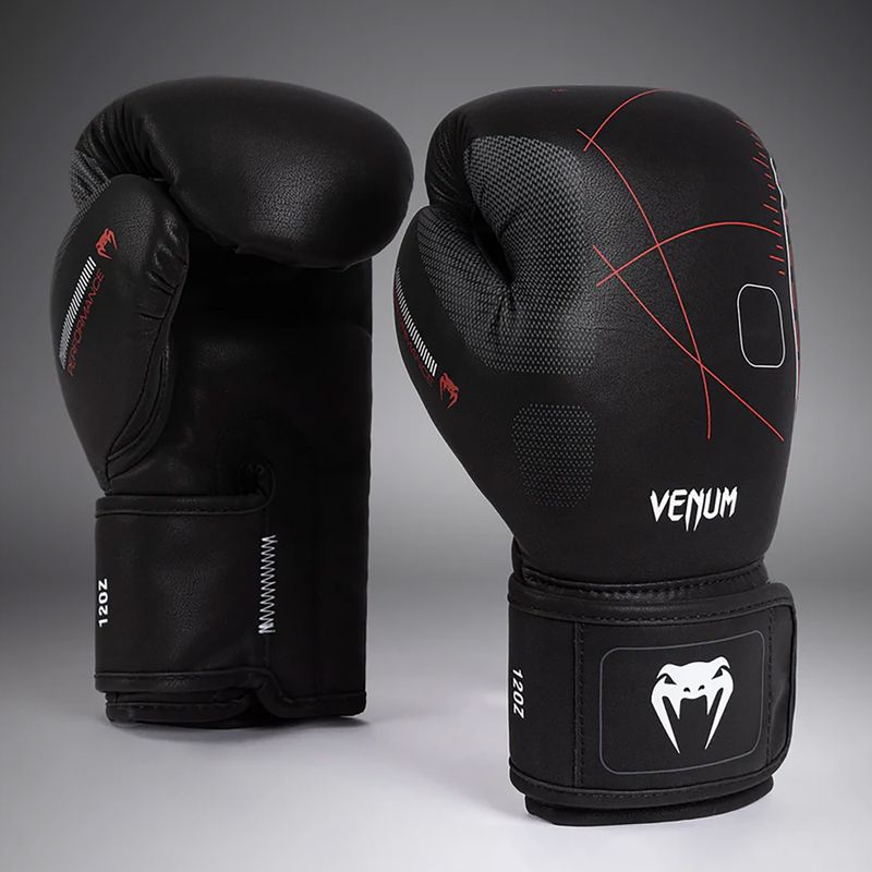 Рукавиці боксерські Venum Tactical XT black/fire red 2