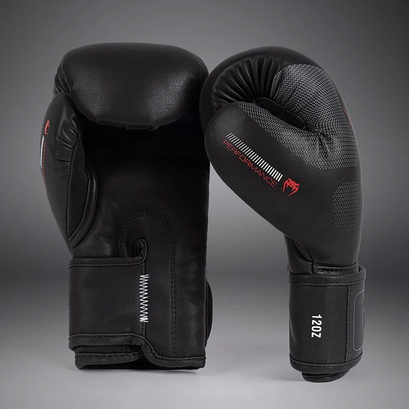 Рукавиці боксерські Venum Tactical XT black/fire red 3