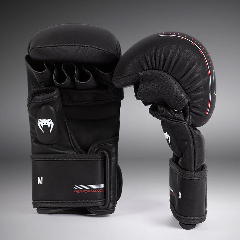 Рукавиці спарингові Venum Tactical XT black/fire red 2