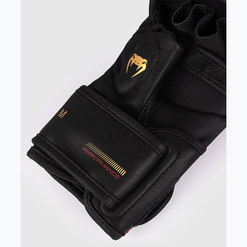 Рукавиці спарингові Venum Tactical XT black/burgundy/gold 4