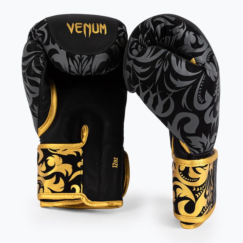 Боксерські рукавички Venum x Ilia Topuria Unmatched чорні/золоті 4