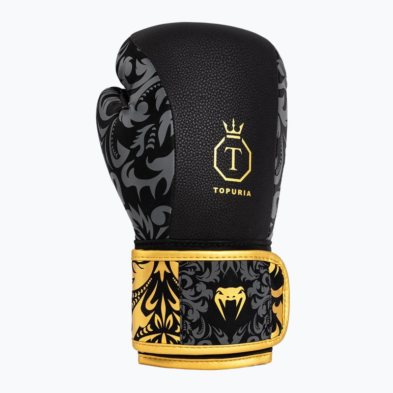 Боксерські рукавички Venum x Ilia Topuria Unmatched чорні/золоті 5