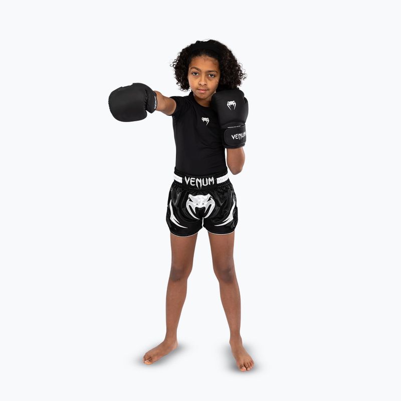 Шорти для тренувань дитячі Venum Inferno Muay Thai Jr black 2