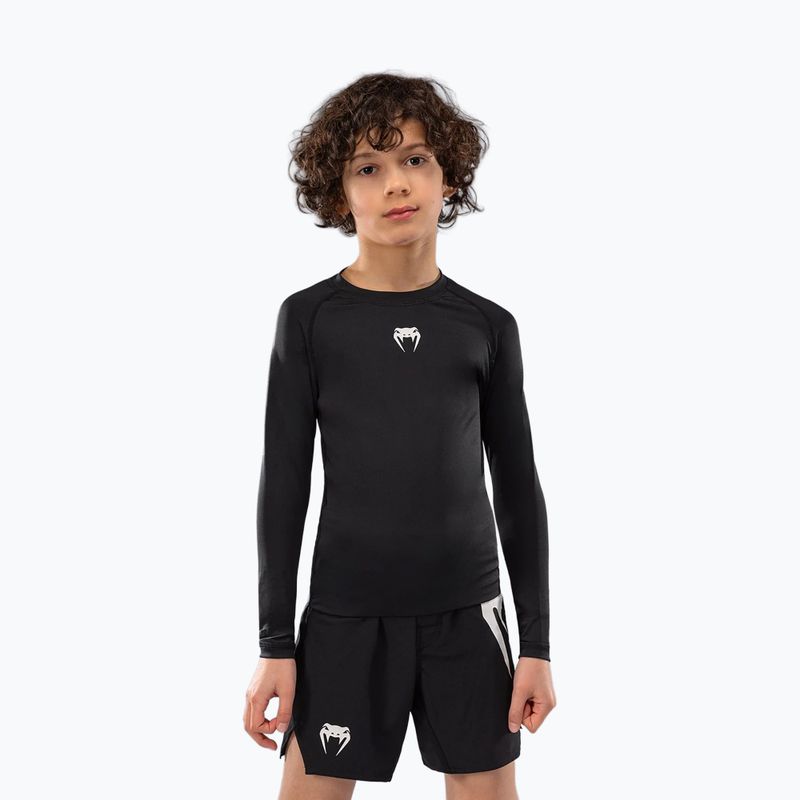 Лонгслів для тренувань дитячий Venum Contender Rashguards Jr black 2