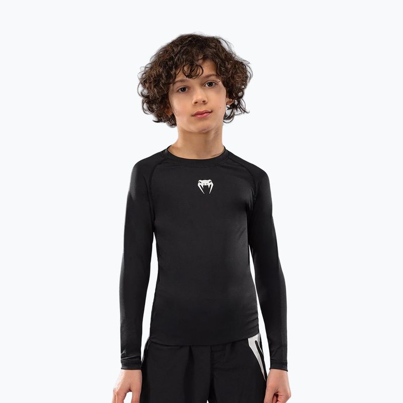 Лонгслів для тренувань дитячий Venum Contender Rashguards Jr black