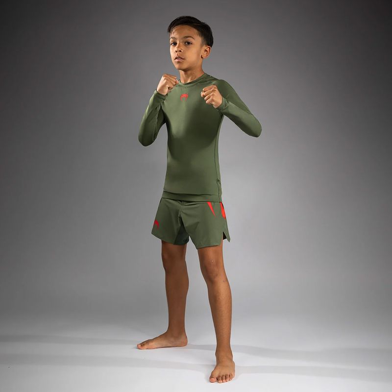 Лонгслів для тренувань дитячий Venum Contender Rashguards Jr khaki 2