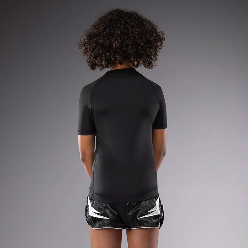 Дитяча тренувальна футболка Venum Contender Rashguards Jr чорна 2