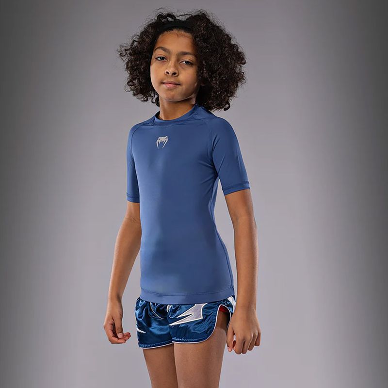 Дитяча тренувальна футболка Venum Contender Rashguards Jr королівський синій 3