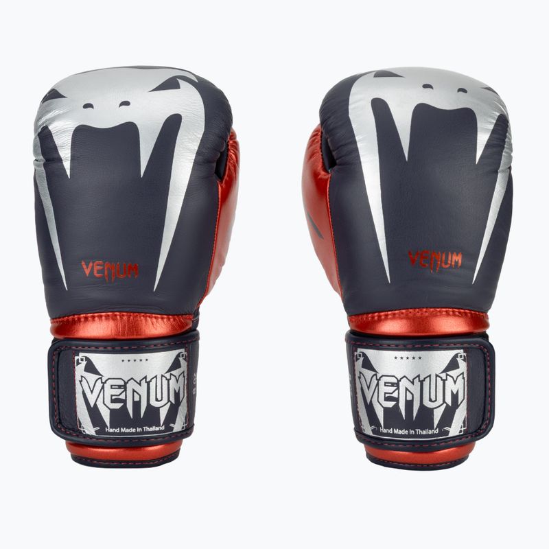 Боксерські рукавички Venum Giant 3.0 темно-сині/червоні 2