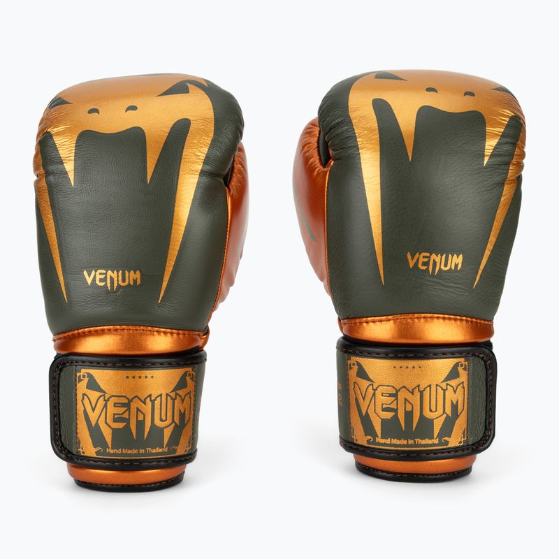 Боксерські рукавички Venum Giant 3.0 хакі/бронза 2