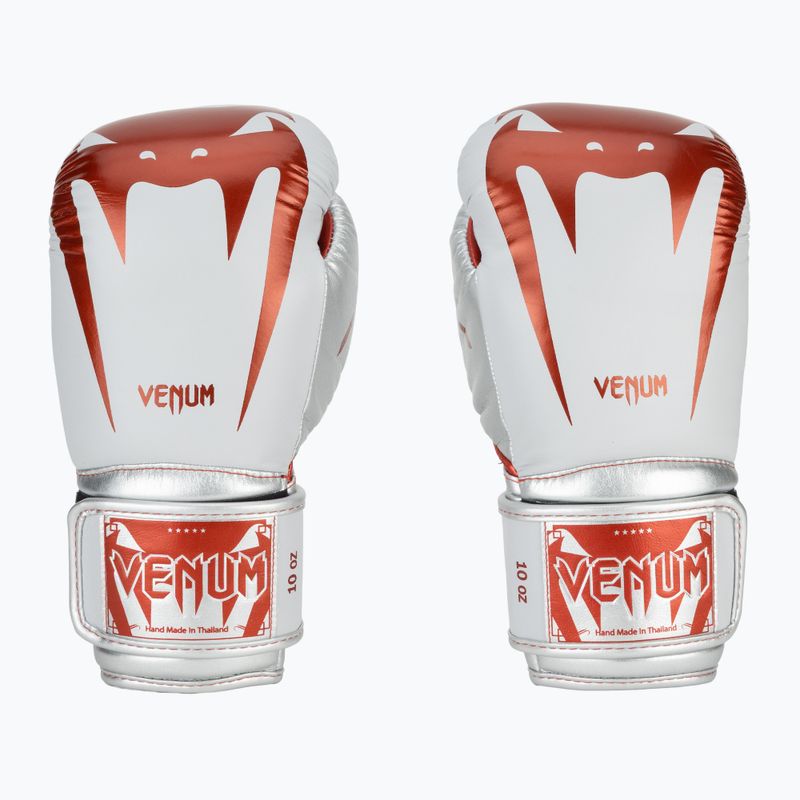 Боксерські рукавички Venum Giant 3.0 червоні/сріблясті 2