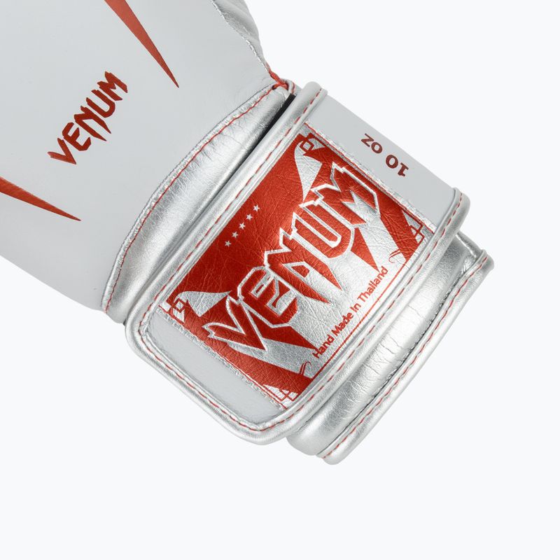 Боксерські рукавички Venum Giant 3.0 червоні/сріблясті 6