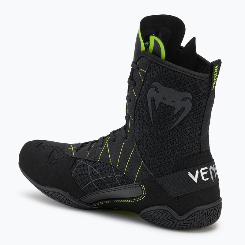 Кросівки боксерські чоловічі Venum Training Camp 4.0 Boxing black/neo green 2