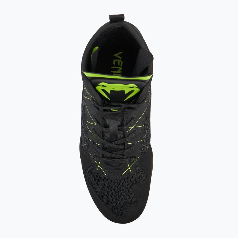 Кросівки боксерські чоловічі Venum Training Camp 4.0 Boxing black/neo green 5