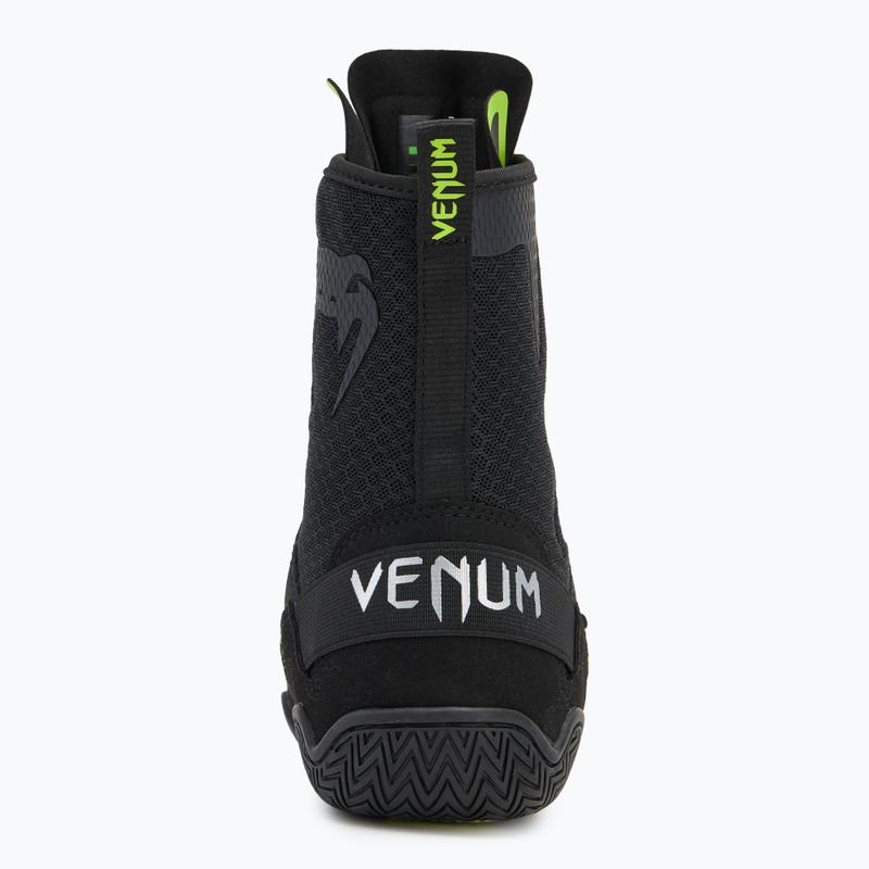 Кросівки боксерські чоловічі Venum Training Camp 4.0 Boxing black/neo green 6