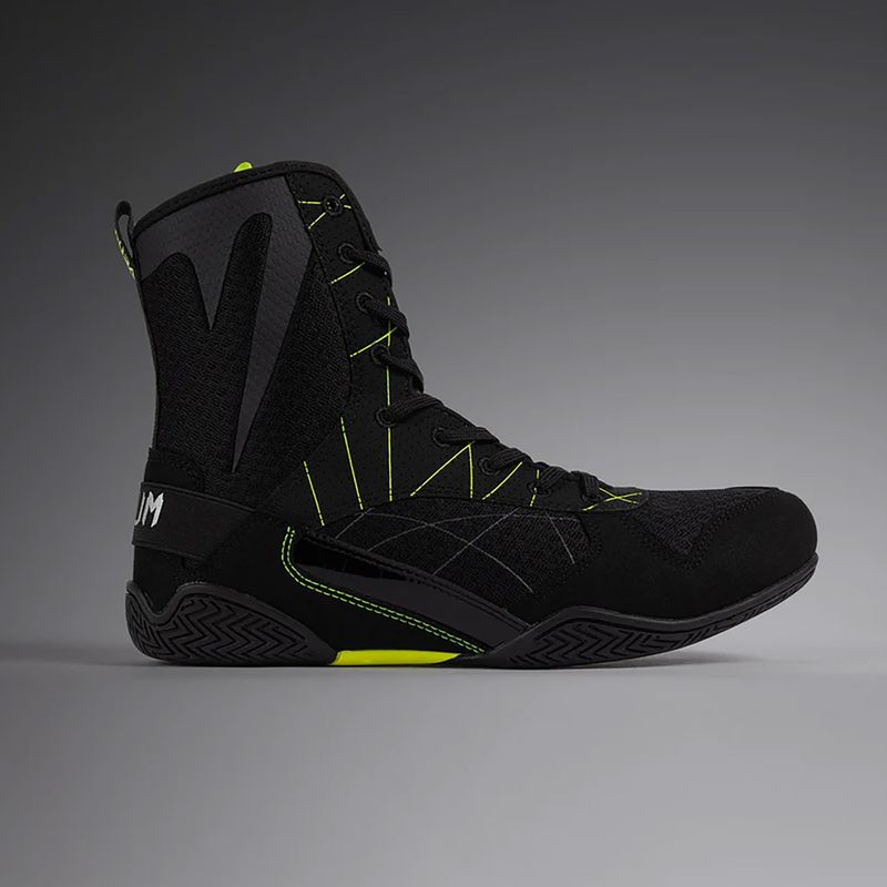 Кросівки боксерські чоловічі Venum Training Camp 4.0 Boxing black/neo green 9