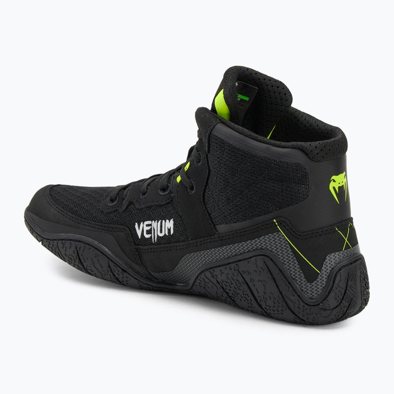 Кросівки боксерські Venum Training Camp 4.0 Wrestling black/neo green 3