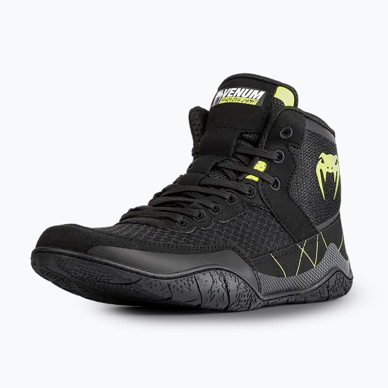 Кросівки боксерські Venum Training Camp 4.0 Wrestling black/neo green